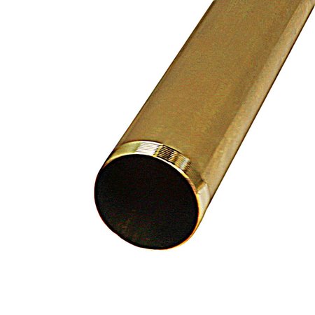 Everflow Threaded Tube for Tubular Drain Applications, 17GA Brass 1-1/2"x12" 42512